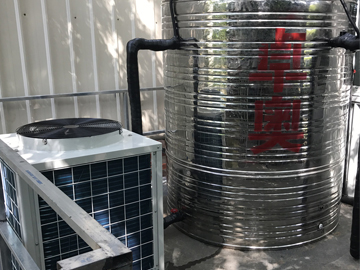 上海百酒惠員工宿舍空氣能熱水