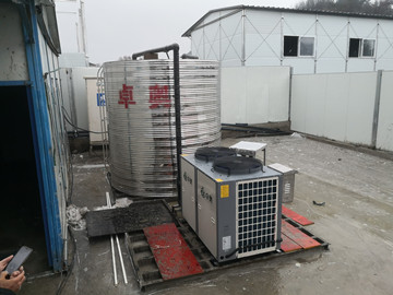 杭州臨安工地項目部十噸空氣能項目